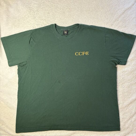 Filson Men's T-Shirt Lumberjack Graphic Print Green XL Crew Neck Made In USA - Picture 1 of 6